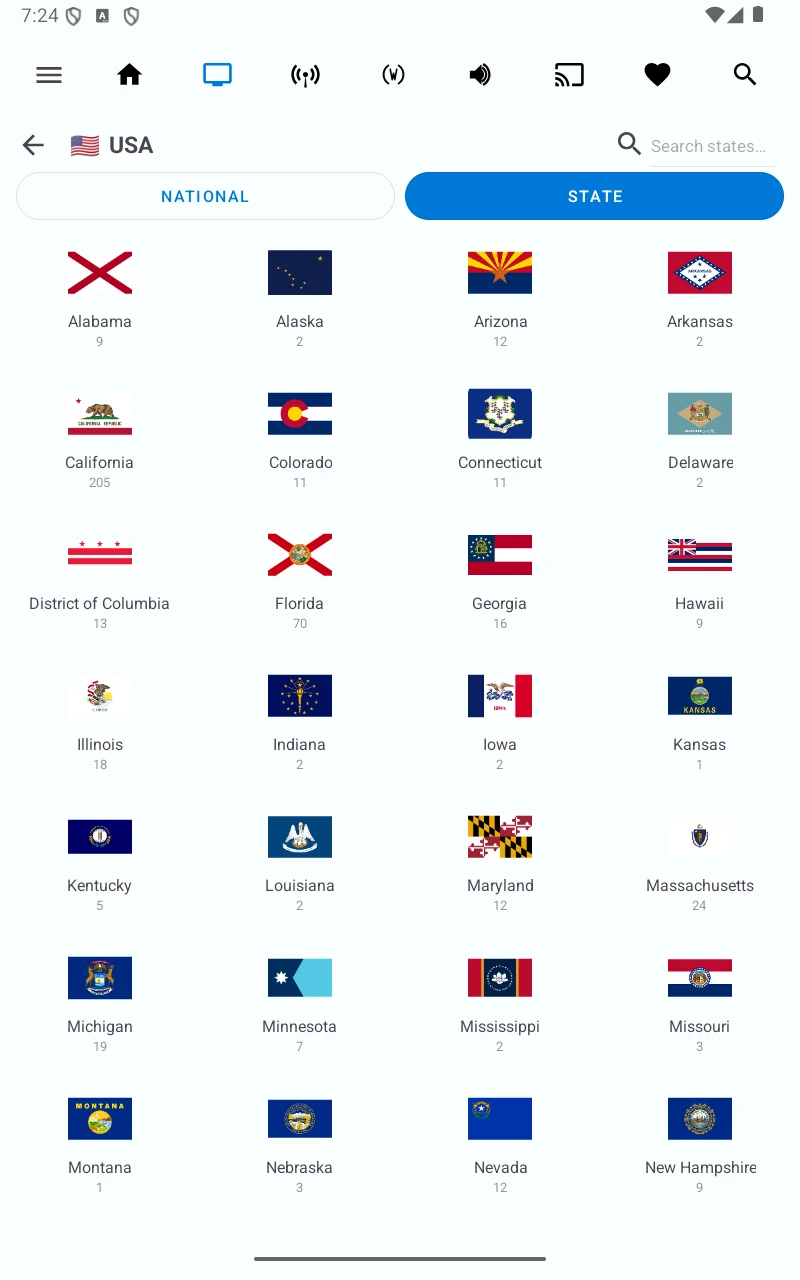 World TV and Radio Stations screenshot