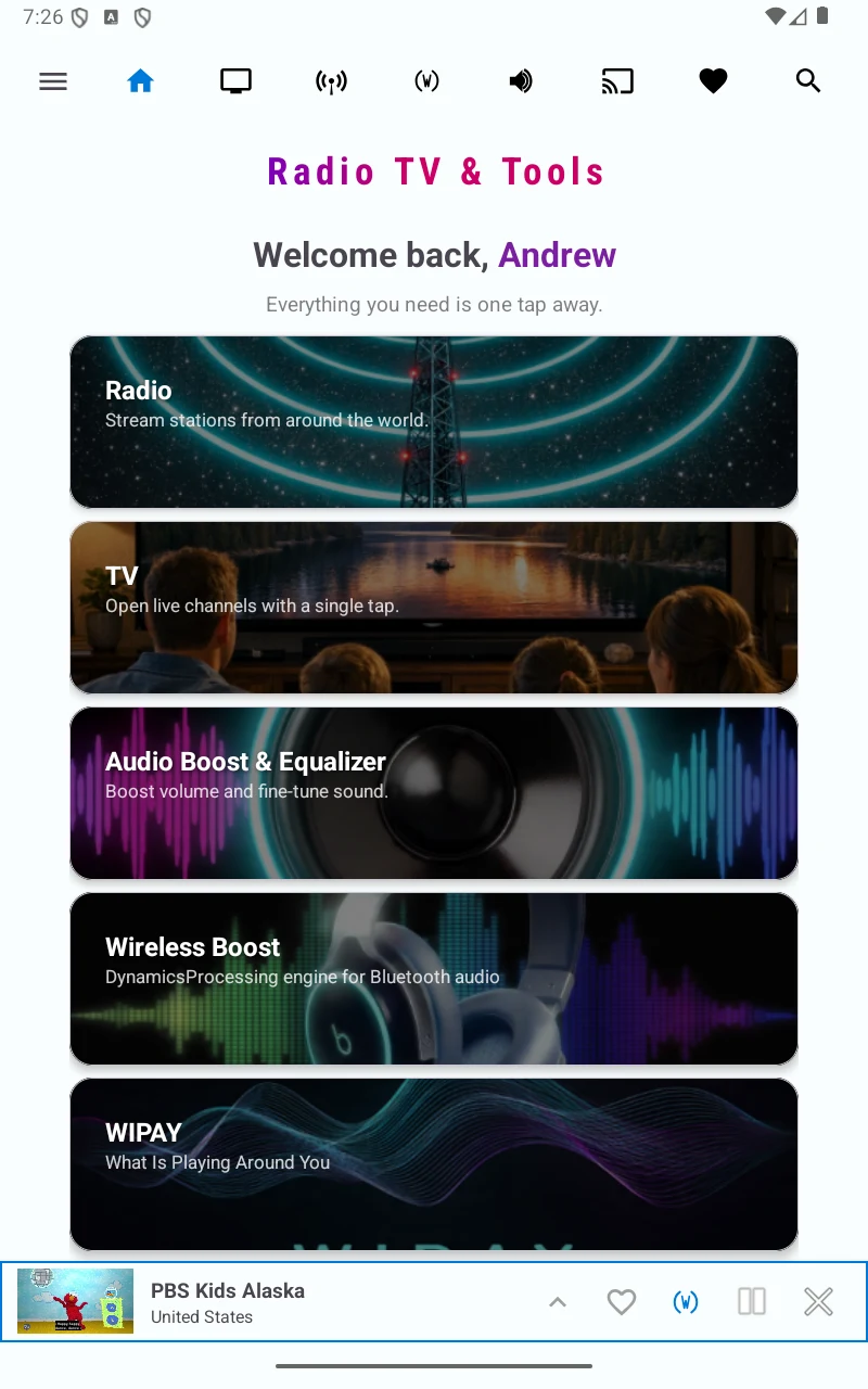 World TV and Radio Stations screenshot